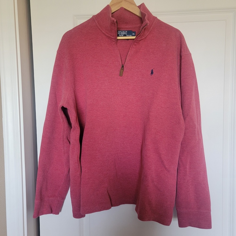 Polo Ralph Lauren 1/4 Zip Mens Sz XL Pullover Estate Rib Sweater See Details